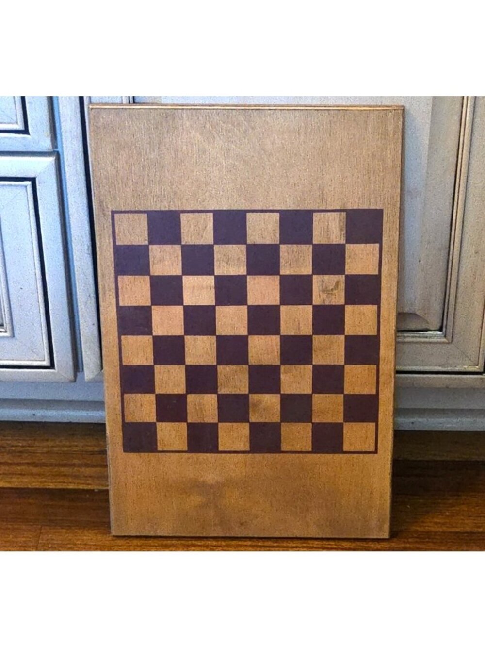 Unfinished Wooden Checkerboard Ready to Paint or Use for Checkers Wood Craft
